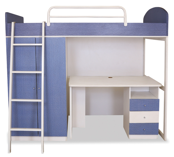 kids bunk bed with study table